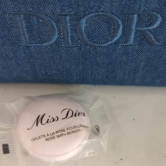 Dior Blue Cosmetic Bag with Skincare Set - Picture 8 of 8
